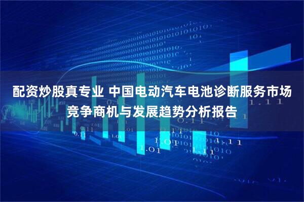 配资炒股真专业 中国电动汽车电池诊断服务市场竞争商机与发展趋势分析报告